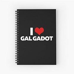 I Love Gal Gadot Spiral Notebook