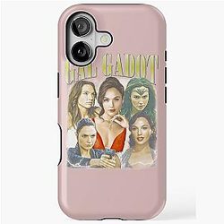 Gal Gadot Retro Collage Art iPhone Tough Case