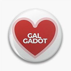 I Heart Gal Gadot Pin