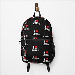 I Love Gal Gadot White Fonts Backpack