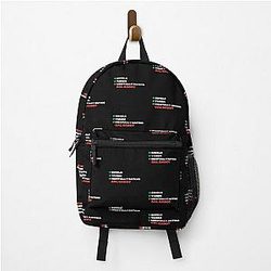 Mentally Dating Gal Gadot White Font Backpack