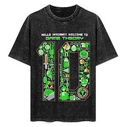 10th Anniversary PTTT0206 Washed  Game Theory T-Shirts