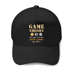 Not Just For Math Geeks PTTT0206  Game Theory Hats &amp; Caps
