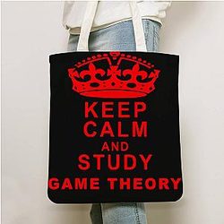 Game Theory Totebag  Keep Calm and Study Game Theory Totebag