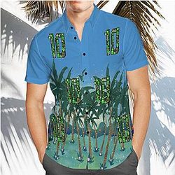 Game Theory Hawaiian Shirt Blue Coconut Grove Hawaiian Shirt