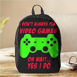 Game Theory Backpack I Don't Always Play Games Backpack