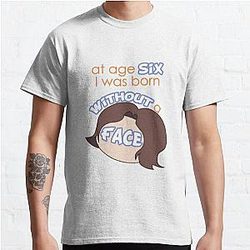 Game Grumps T-Shirts - Game Grumps - "At Age Six, I Was Born Without a Face" Classic T-Shirt RB2507