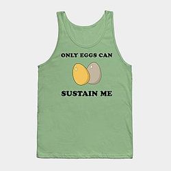 Game Grumps Tank Tops - Only Eggs Can Sustain Me Tank Top TP2202