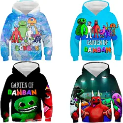 Garten Of BanBan Game Cartoon Pullover Hoodies