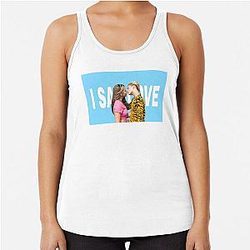 gavin magnus i say love Racerback Tank Top