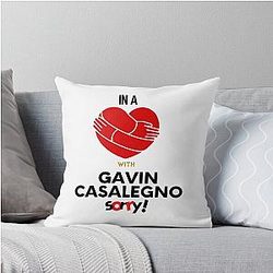 In A Relationship With Gavin Casalegno Throw Pillow