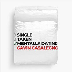 Mentally Dating Gavin Duvet Cover
