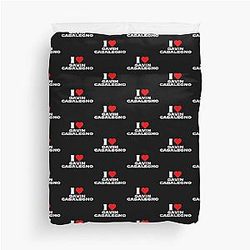 I Love Gavin Casalegno White Duvet Cover