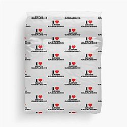 I Love Gavin Casalegno Black Duvet Cover