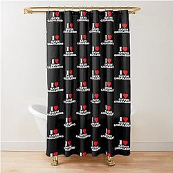 I Love Gavin Casalegno White  Fonts Shower Curtain