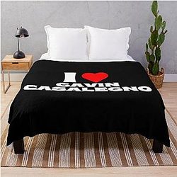 I Love Gavin Casalegno White Throw Blanket