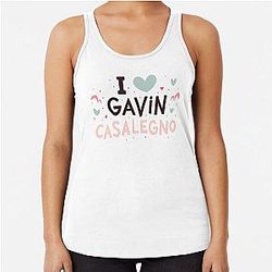 I Love Gavin Casalegno Racerback Tank Top