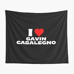 I Love Gavin Casalegno White Tapestry