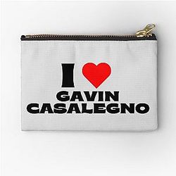 I Love Gavin Casalegno Black Zipper Pouch