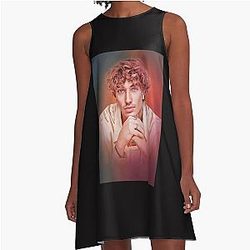 Gavin Casalegno Jeremiah Digital Art Design Paint A-Line Dress