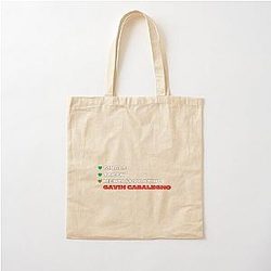 Mentally Dating Gavin Casalegno White Font Cotton Tote Bag