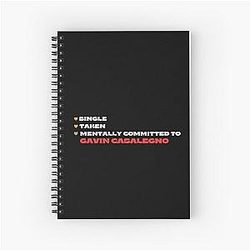 Mentally Committed to Gavin Casalegno Spiral Notebook