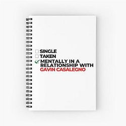 Mentally in A Relationship With Gavin Casalegno Notebook