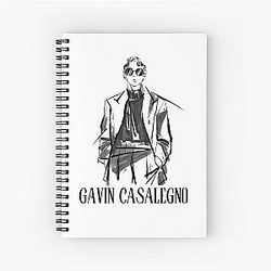 Gavin Casalegno Joshua  Lover Fans Digital Art Design Paint Spiral Notebook