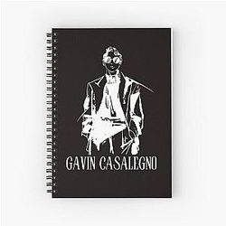 Gavin Casalegno Jeremiah lover Fans Digital Art Design White Spiral Notebook