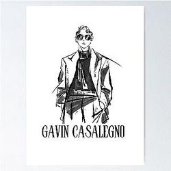 Gavin Casalegno Jeremiah lover fans Digital Art Design paint Poster