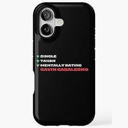 Mentally Dating Gavin Casalegno White Fonts iPhone Tough Case