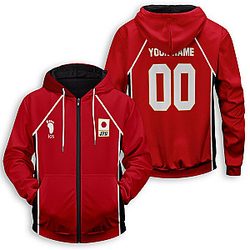 Haikyuu Hoodies - Personalized Haikyuu National Team Unisex Zipped Hoodie FH0709