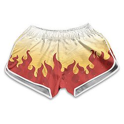 Demon Slayer Shorts - Summer Rengoku Women Beach Shorts FH0709