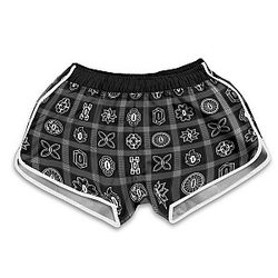 Demon Slayer Shorts - Demon Slayer Plaid Women Beach Shorts FH0709