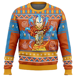 Avatar the Last Airbender Avatar Aang Ugly Christmas Sweater