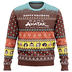 Happy Holidays Ugly Sweater Christmas Avatar The Last Airbender