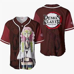 Mitsuri Kanroji Baseball Jersey Shirts Custom Kimetsu Anime OT2102