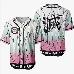 Shinobu Kocho Baseball Jersey Shirts Custom Kimetsu Anime Costume OT2102