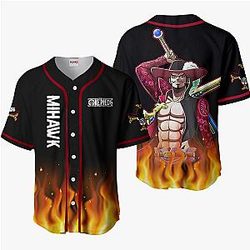 Dracule Mihawk Baseball Jersey Shirts Custom OP Anime For Fans OT2102