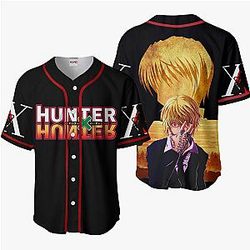 Kurapika Baseball Jersey Shirts HxH Custom Anime Merch Clothes HA0601 OT2102
