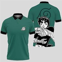 Rock Lee Polo Shirts Custom Manga Anime OT2102