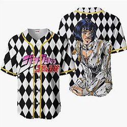 Bruno Bucciarati Jersey Shirt Custom JJBA Anime Merch Clothes HA0901 OT2102