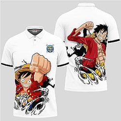 Luffy Polo Shirt Custom Anime One Piece For Fans OT2102