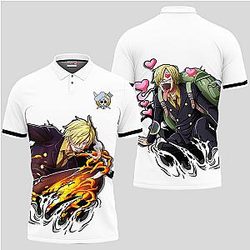 Sanji Polo Shirt Custom Anime One Piece For Fans OT2102