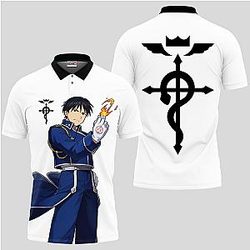 Roy Mustang Polo Shirts Custom Fullmetal Alchemist Anime OT2102