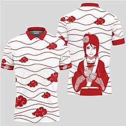 Konan Polo Shirts Akatsuki Custom Anime OT2102