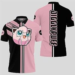 Jigglypuff Polo Shirts Custom Pokemon Anime OT2102