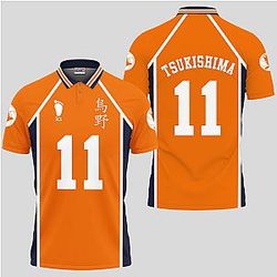 Kei Tsukishima Polo Shirts Haikyuu Custom Anime OT2102