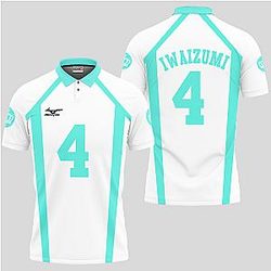 Hajime Iwaizumi Polo Shirts Haikyuu Custom Anime OT2102