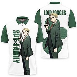 Loid Forger Polo Shirts Spy x Family Custom Anime OT2102